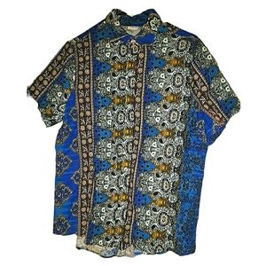 Unique Artsy Button Down Top